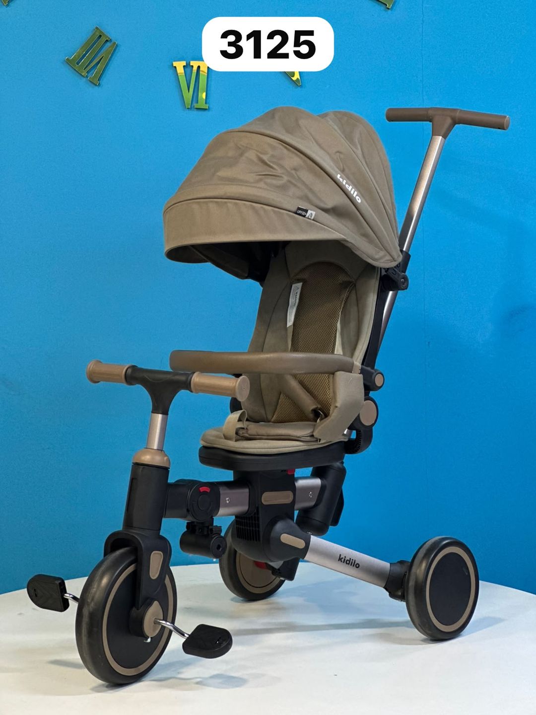 Üçtəkərli velosiped Kidilo 3125, Qəhvəyi, Alüminium/Plastik — Mallar, Bakı