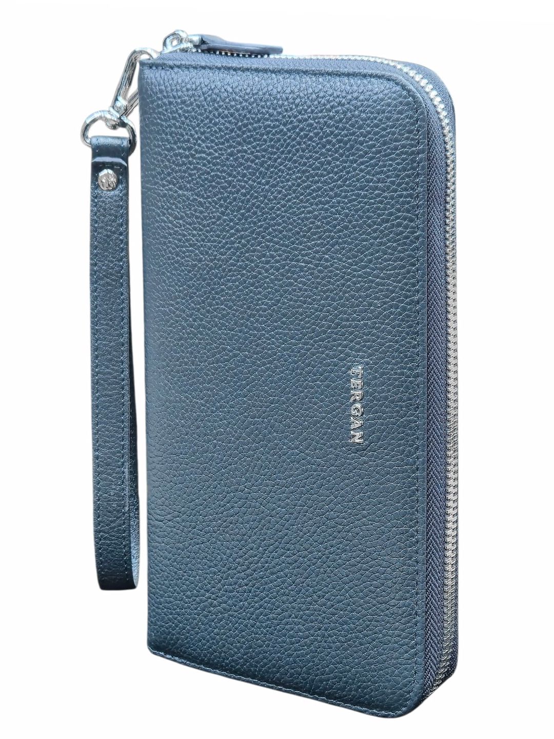 Klatç unisex təbii dəridən, göy rəng - Tergan_1659_Blue — Mallar, Bakı
