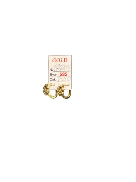 Sırğa uşaqlar üçün 85542117 VJ574718, qızıl 585 əyar — Bakı