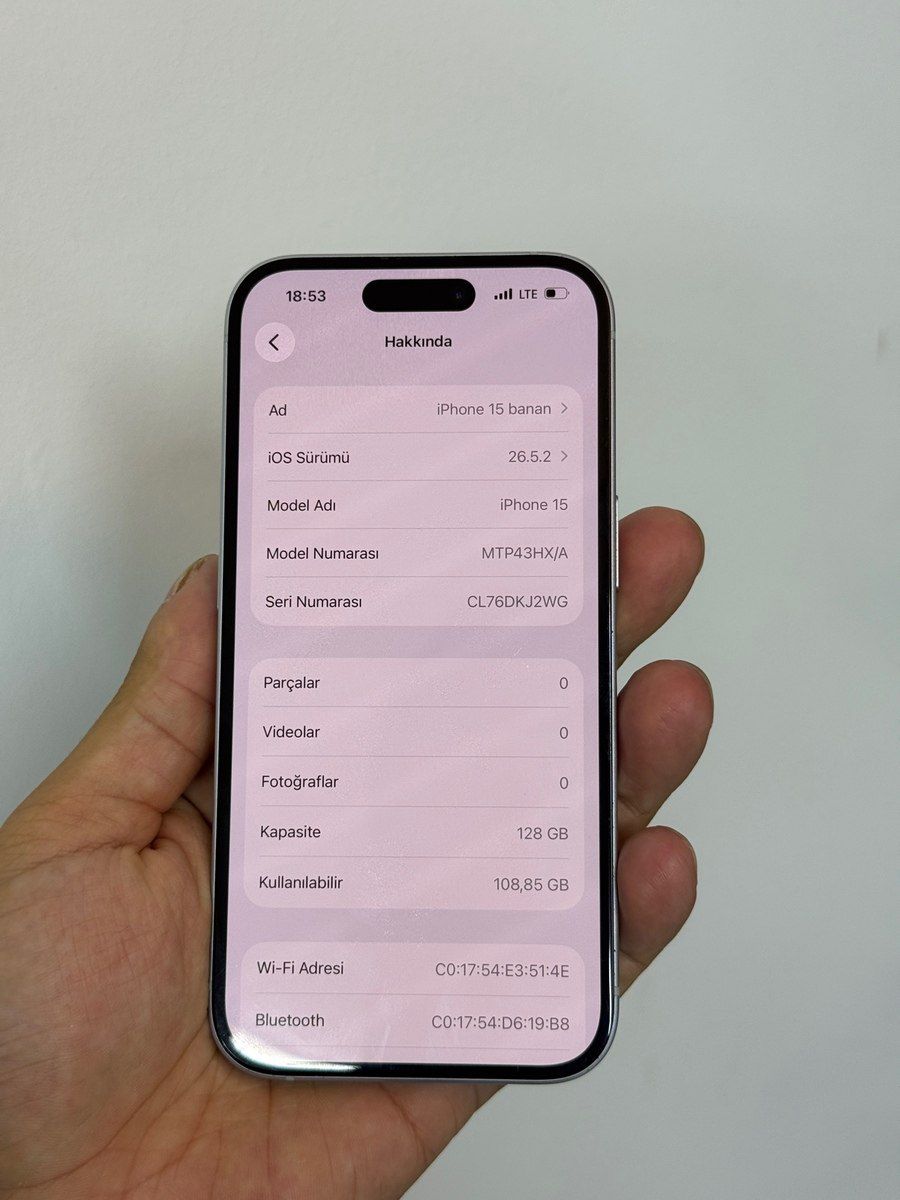 Apple iPhone 15 Blue 128GB/6GB — Smartfonlar, Bakı (8)