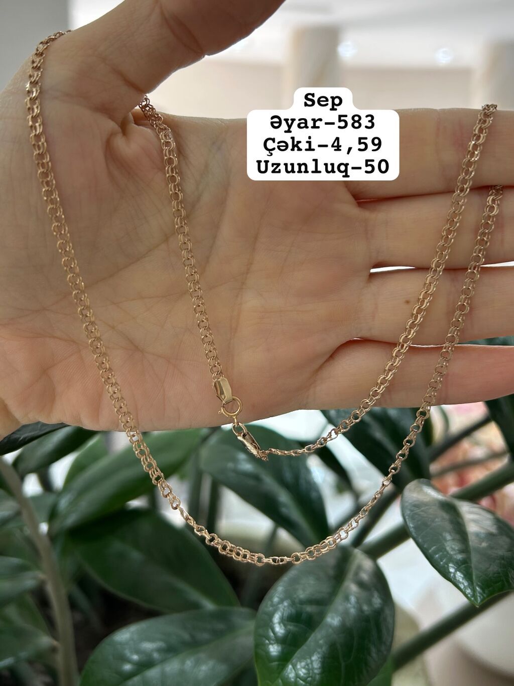 Dəstə daxildir: Boyunbağı, Sarı qızıl, 585 Əyar — Təklifler, Xırdalan (8)