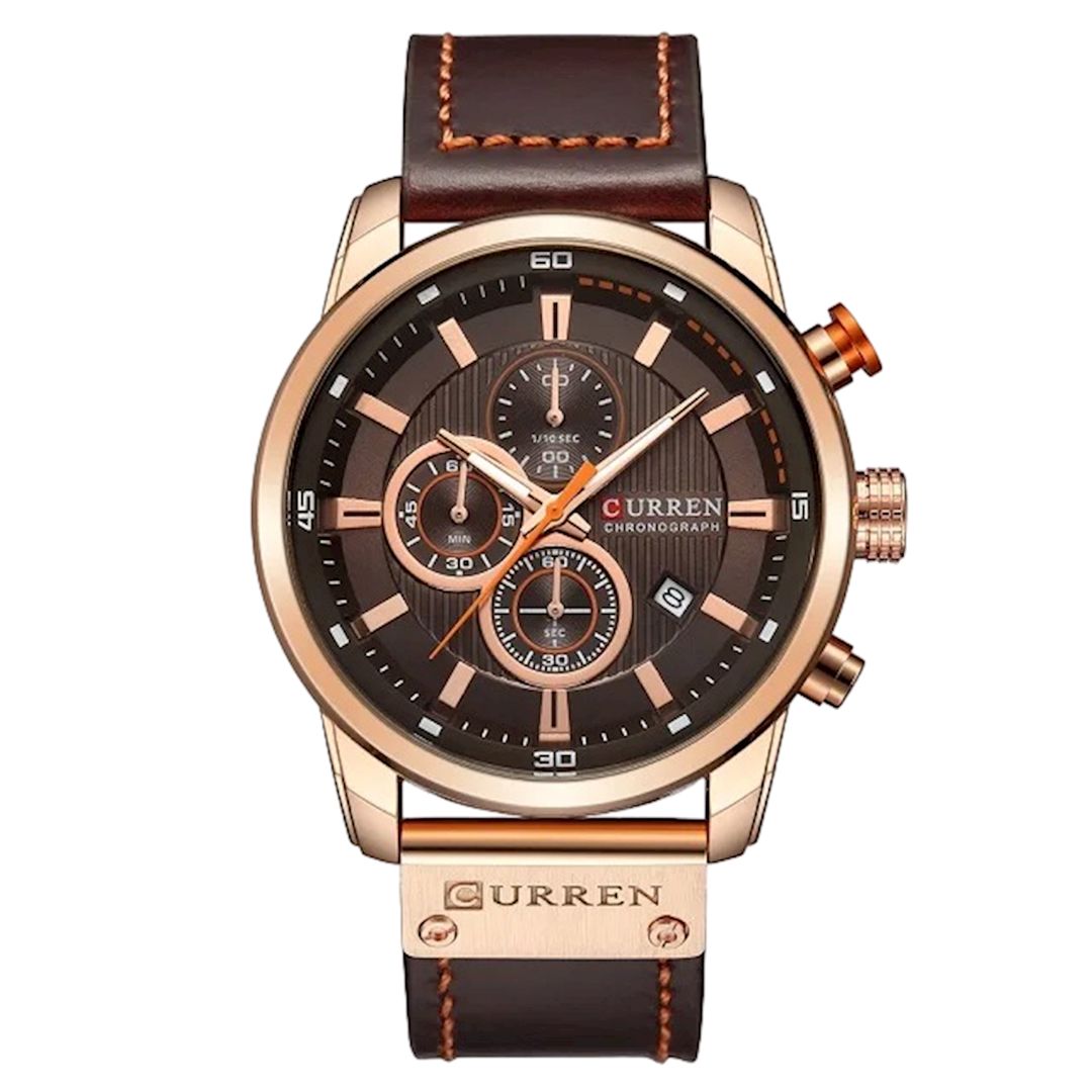 Kişi qol saatı Curren 8291 Rose Gold/Brown — Mallar, Bakı