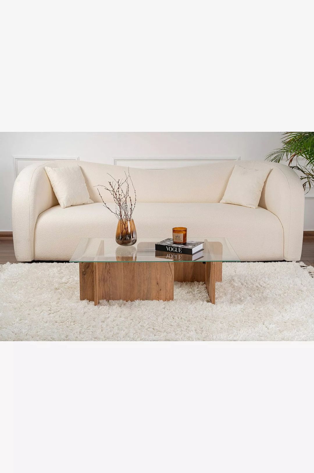 Jurnal masası Elegant Wood ZARR990, laminat, ağ, 65x105x30 sm — Jurnal masaları, Bakı (2)