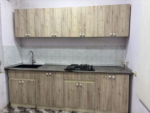 Mətbəx mebel dəsti – taxta teksturalı fasadlar - Komplekt: tezedir — Bakı