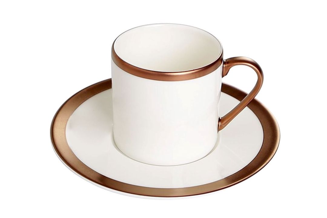 Qəhvə dəsti Porland Copper Line 04ALM005545, 90 ml, 12 parça, ağ — Mallar, Bakı (2)