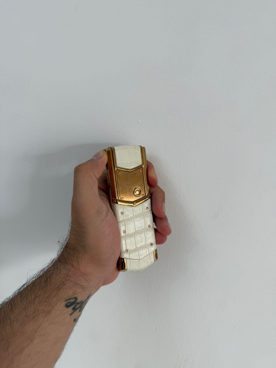 Vertu Signature S Design White Gold with Brilliants 4GB — Smartfonlar, Bakı (3)