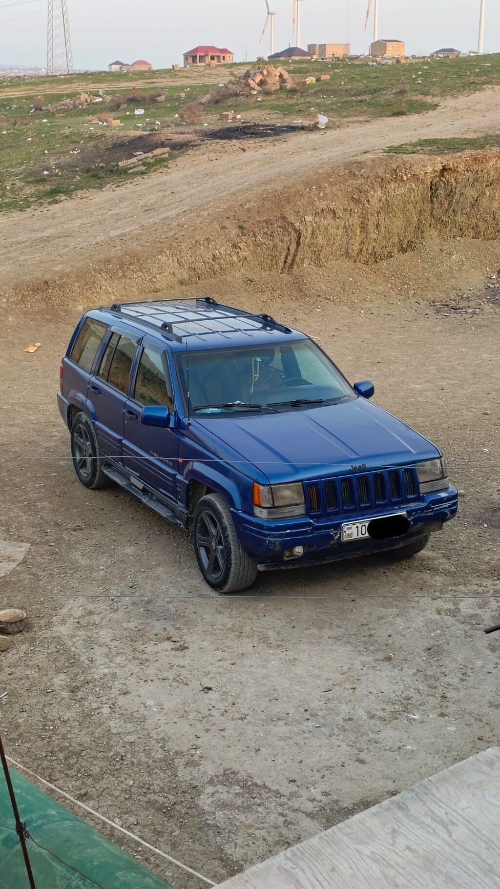 Jeep Grand Cherokee (ZJ) – mavi rəngli, 5 qapılı SUV - Mühərrik: V8 10-KZ-672 — Avtomobillər, Bakı (10)