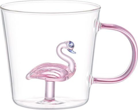 Fincan Aramoro Flamingo, şəffaf, şüşə, 300 ml — Bakı