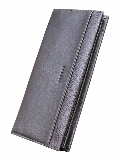 Unisex təbii dəridən pulqabı, 18x9 sm, 13 kart bölməsi, Türkiyə istehsalı, qəhvəyi - Tergan_5759_Brown — Bakı