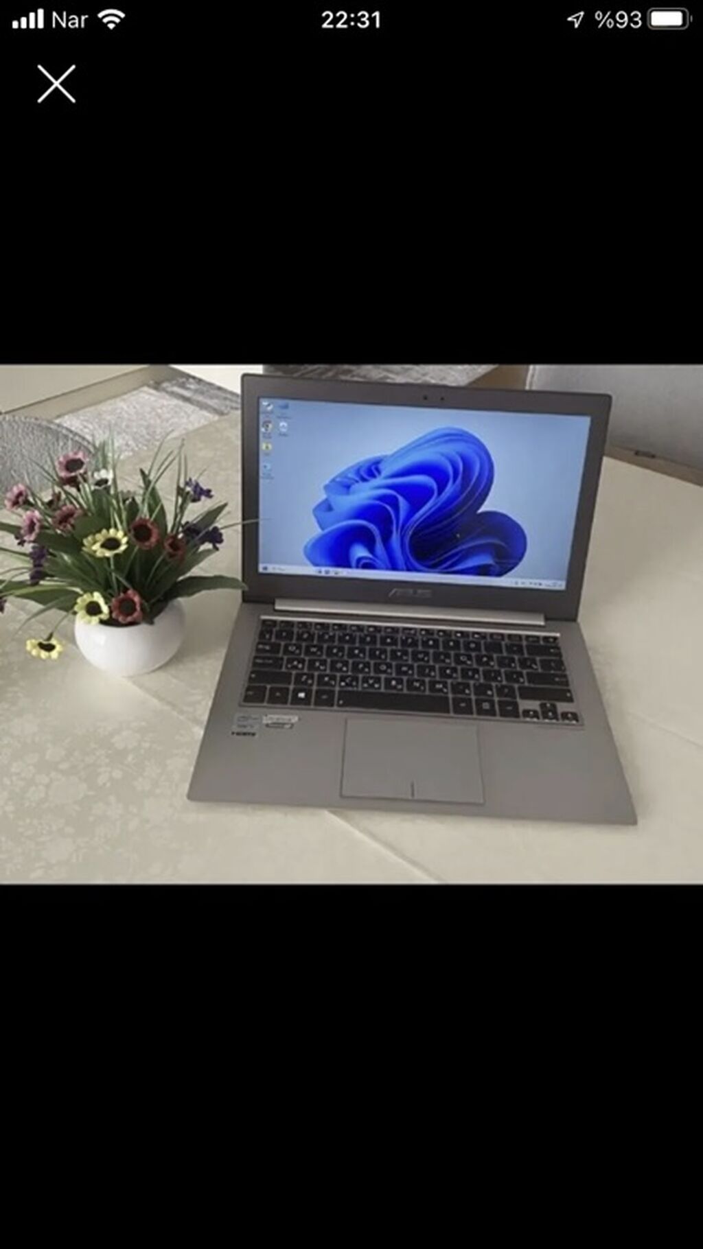 ASUS noutbuk - Ekran: təxminən 14 düym, mat panel, nazik çərçivəli — Asus, Bakı