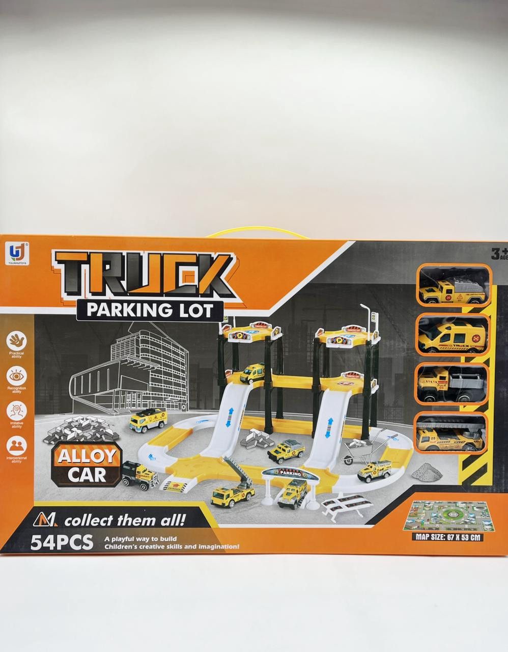 Oyun dəsti Alloy Engineering Vehicle Track Parking Lot, plastik, sarı, 3 yaş — Mallar, Bakı