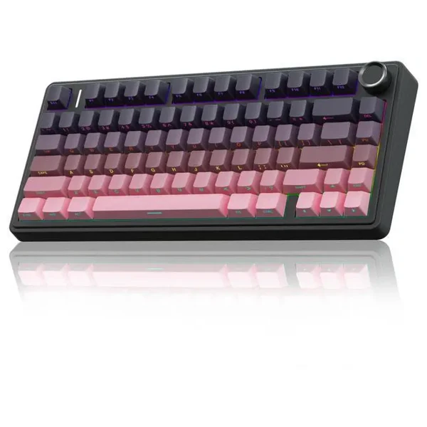 Aula F75 Gradient Pink Wireless Mechanical Keyboard — Mallar, Bakı