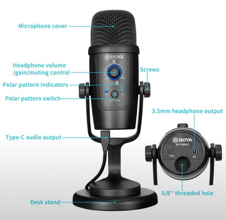 Mikrofon "Boya BY-PM500" — Səs texnikası, Bakı (3)