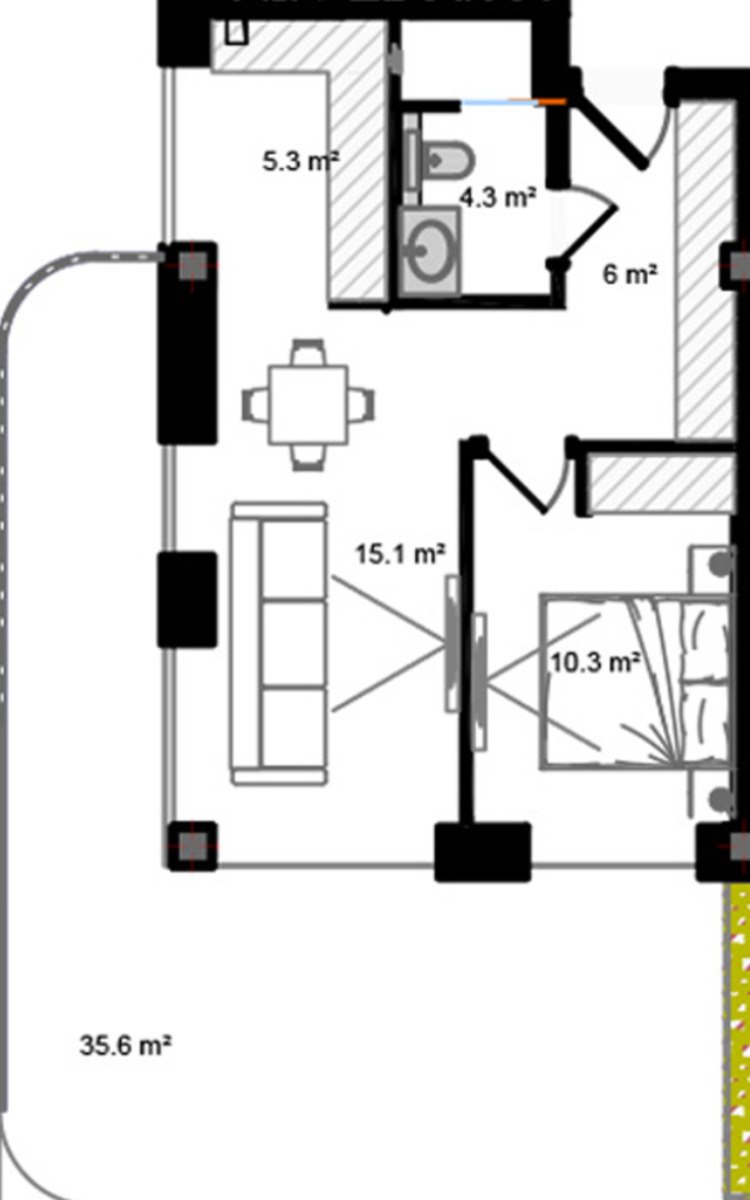 Satılır 2 otaqlı yeni tikili 90.2 m² — Mənzil, Bakı (6)