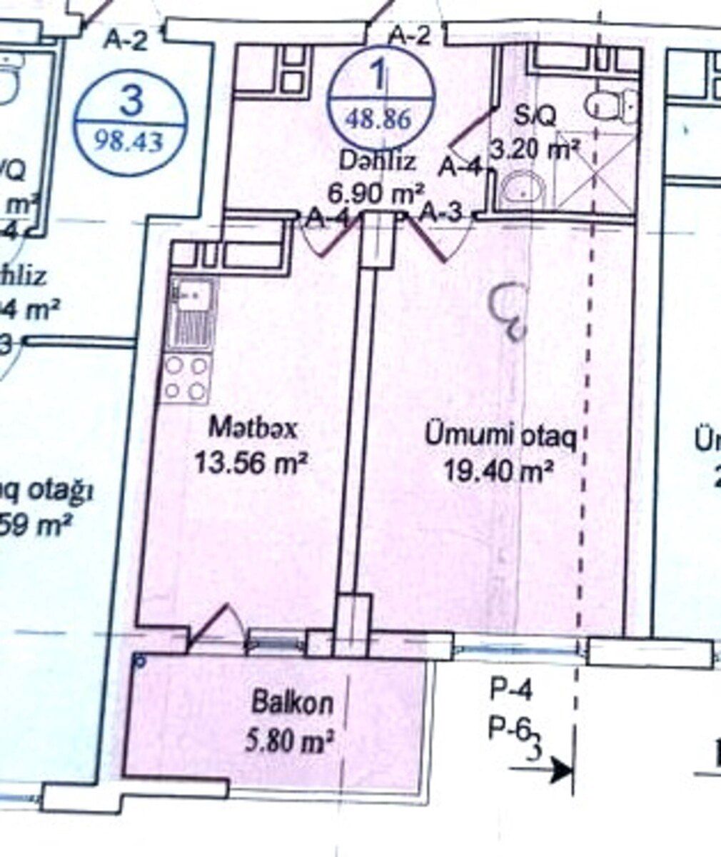 Satılır 1 otaqlı yeni tikili 49 m² — Mənzil, Bakı (2)