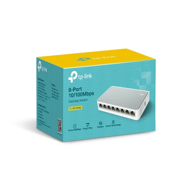 TP-Link TL-SF1008D 5-Port 10/100Mbps Ethernet Switch — Bakı