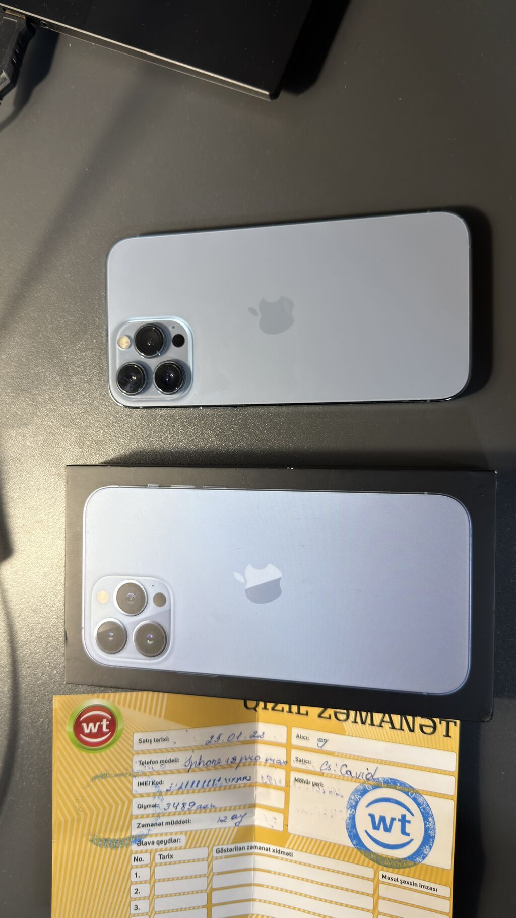 IPhone 13 Pro Max, 256 GB, Sierra Blue, Sənədlərlə — Apple iPhone, Masazır (2)