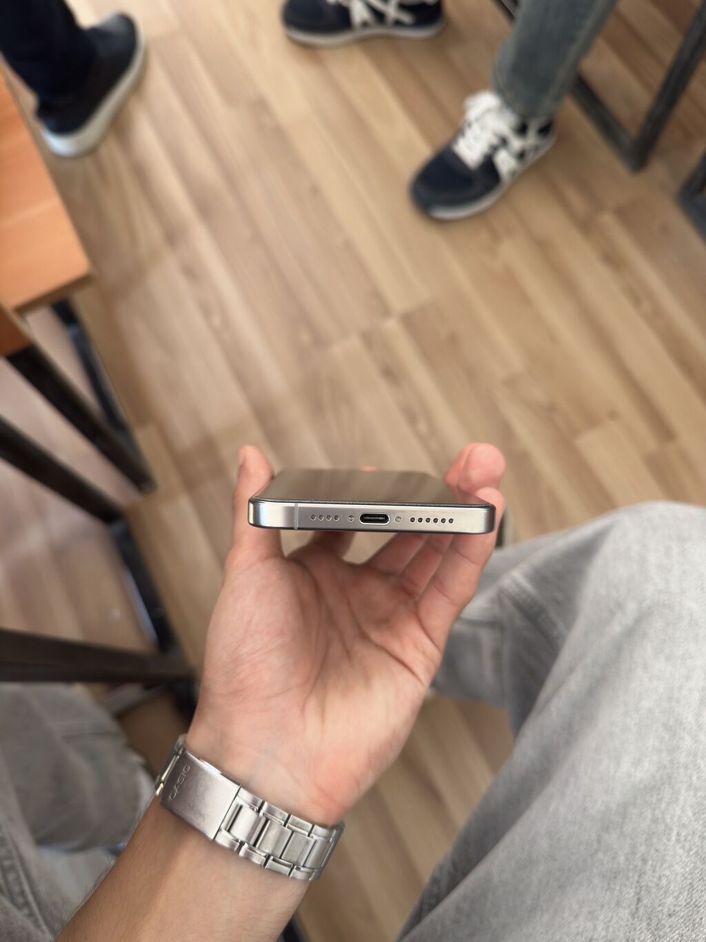 IPhone 15 Pro Max, 256 GB, Natural Titanium, Zəmanət, Simsiz şarj, Face ID — Apple iPhone, Bakı (6)