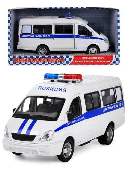 Polis maşını Play Smart 9098D, 23x13 sm, 3 yaşdan, ağ — Bakı