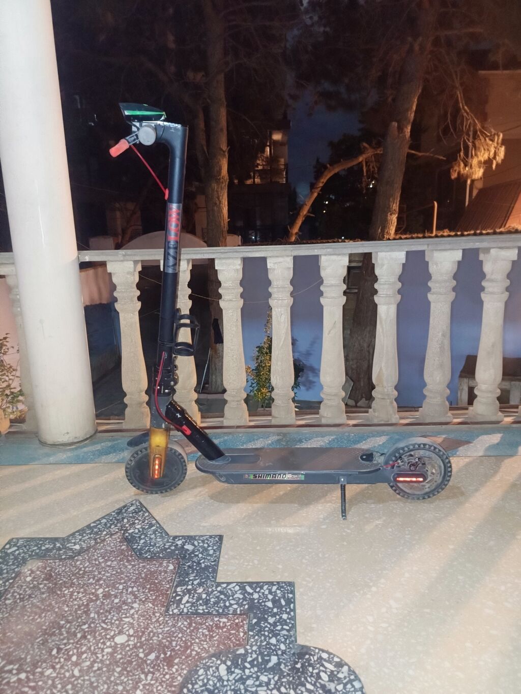 Elektrik skuteri – “Shimano” yazılı gövdə, qatlanan konstruksiya — Skuterlər, Bakı (5)