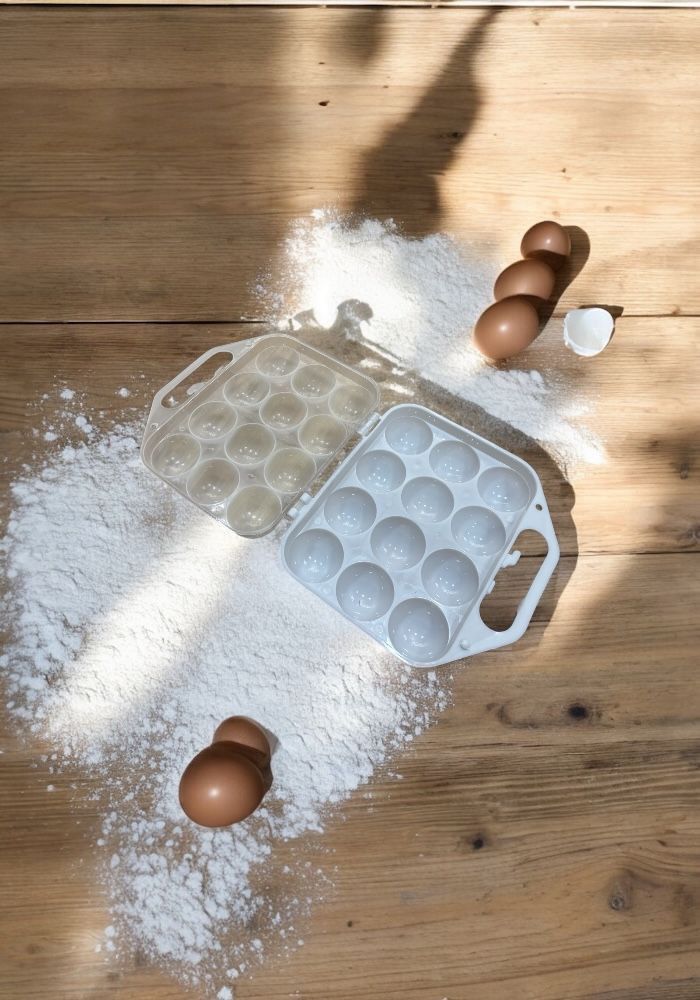 Yumurta saxlama qabı, plastik, ağ/şəffaf — Mallar, Bakı (2)