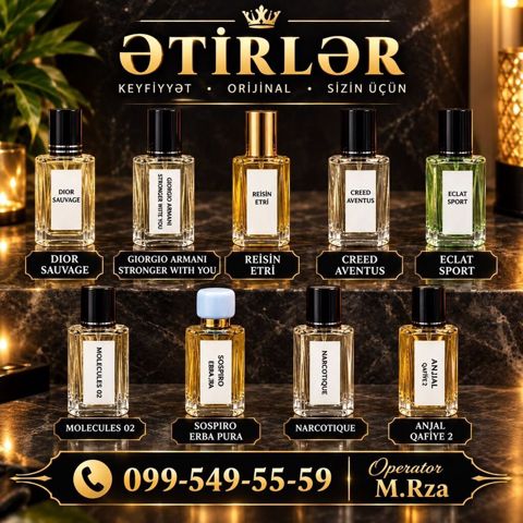 Ətirlər – keyfiyyətli və orijinal kompozisiyalar Təqdim olunan — Bakı