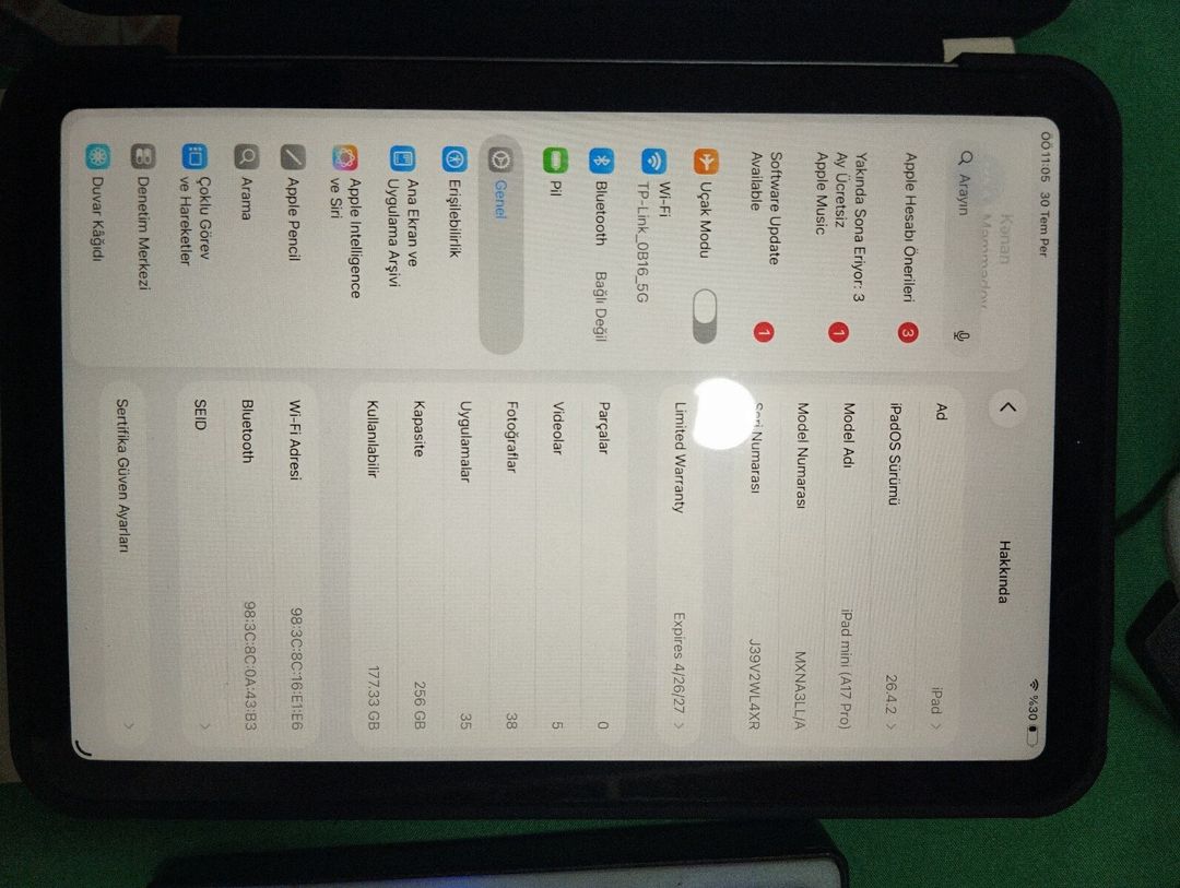 iPad mini 7 256GB — Planshetlər, Bakı (8)
