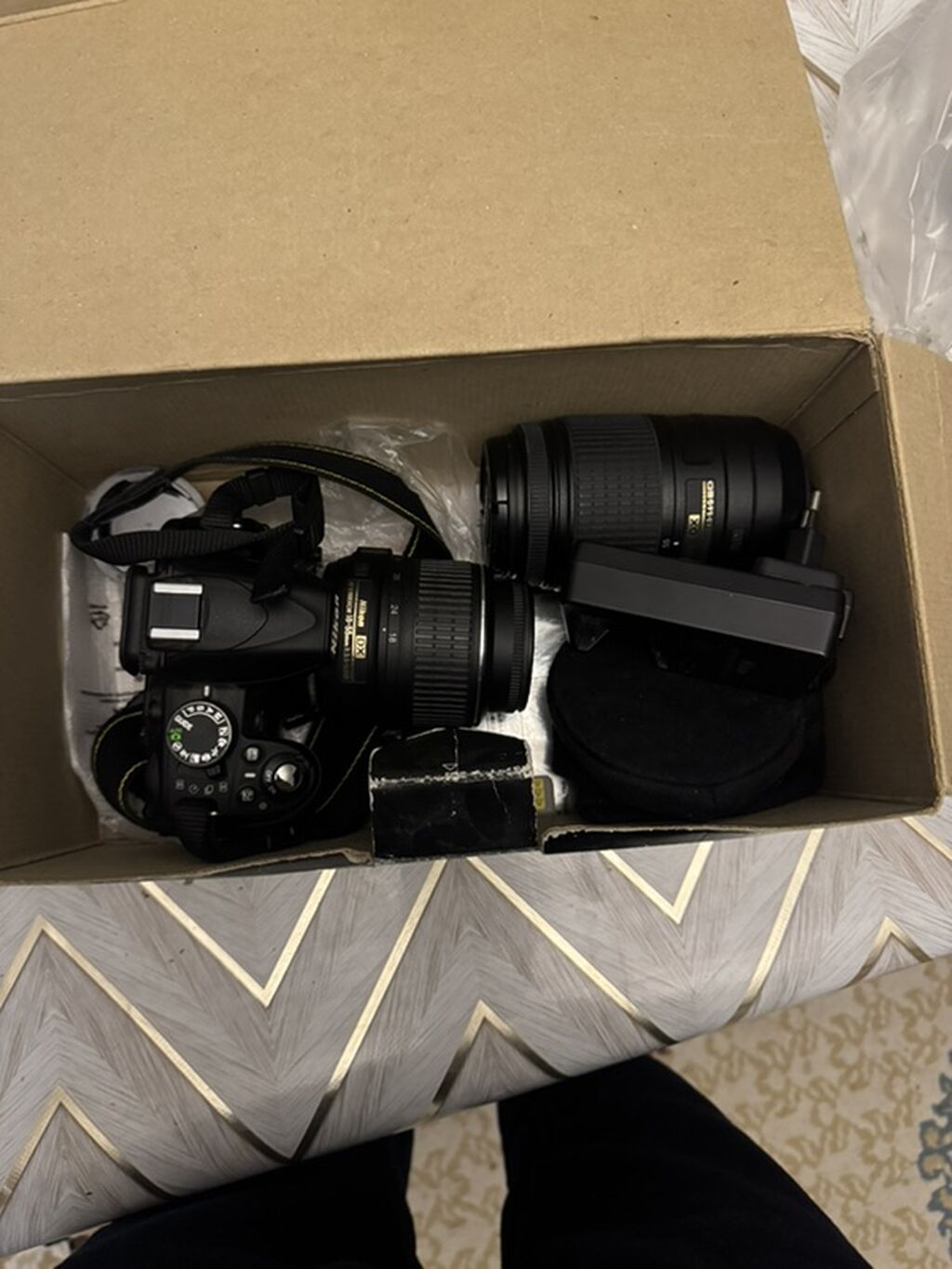 Nikon D3100 18-55 VR Kit fotoaparat dəsti səliqəli vezyetdedir — Fotoaparat, Bakı (2)