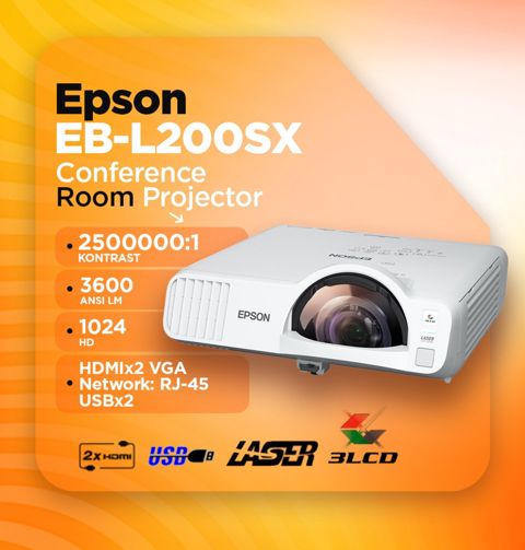 Proyektor Epson EB-L200SX Lazer — Bakı