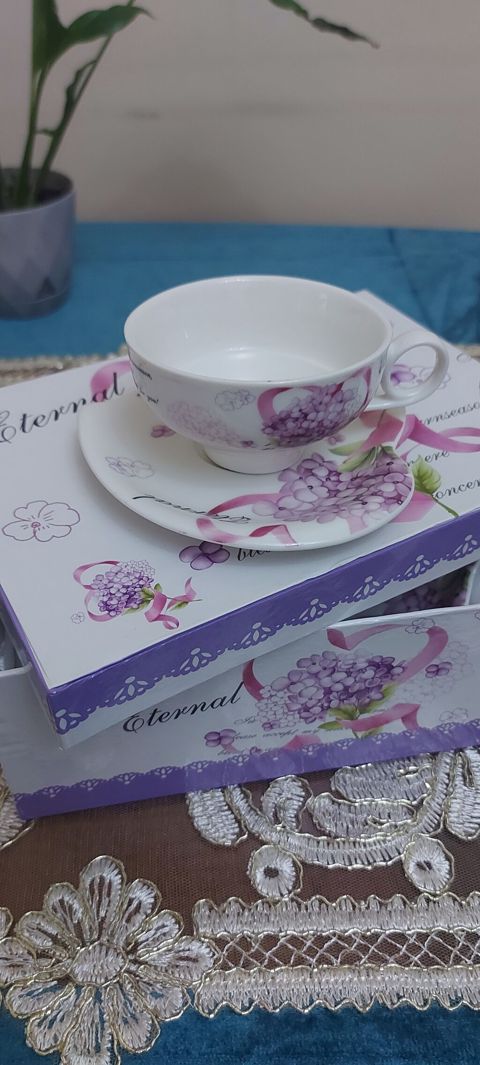 Çay dəsti, rəng - Ağ, Farfor — Bakı