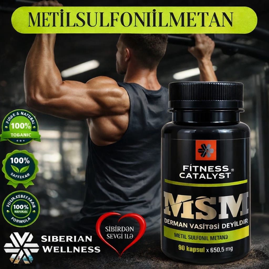 Bioloji aktiv əlavə Siberian Wellness Fitness Catalyst MSM, 90 kapsul — Mallar, Bakı (2)