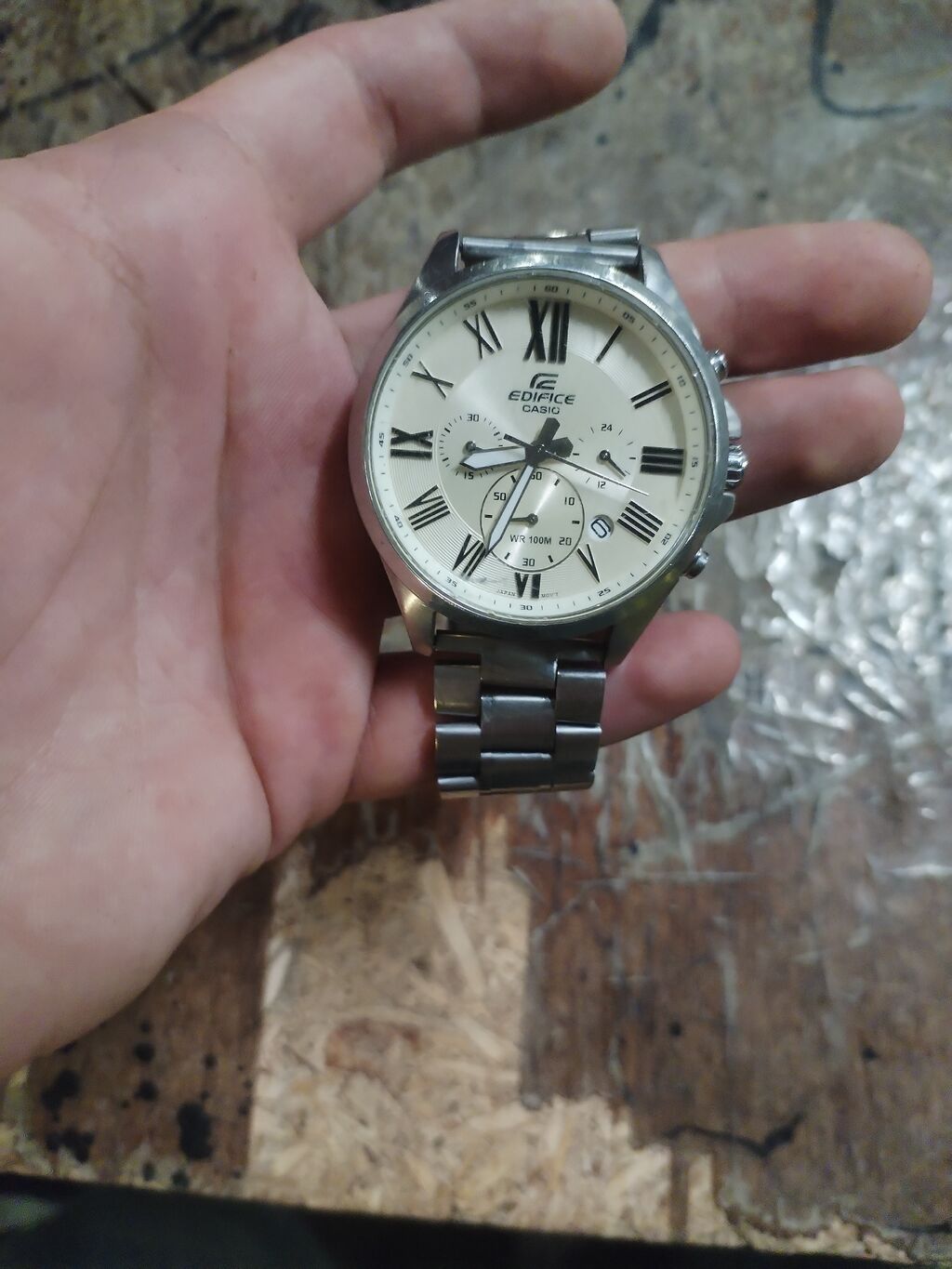 Casio Edifice kişi qol saatı - Korpus və qolbaq: paslanmayan polad — Qol saatları, Bakı (2)