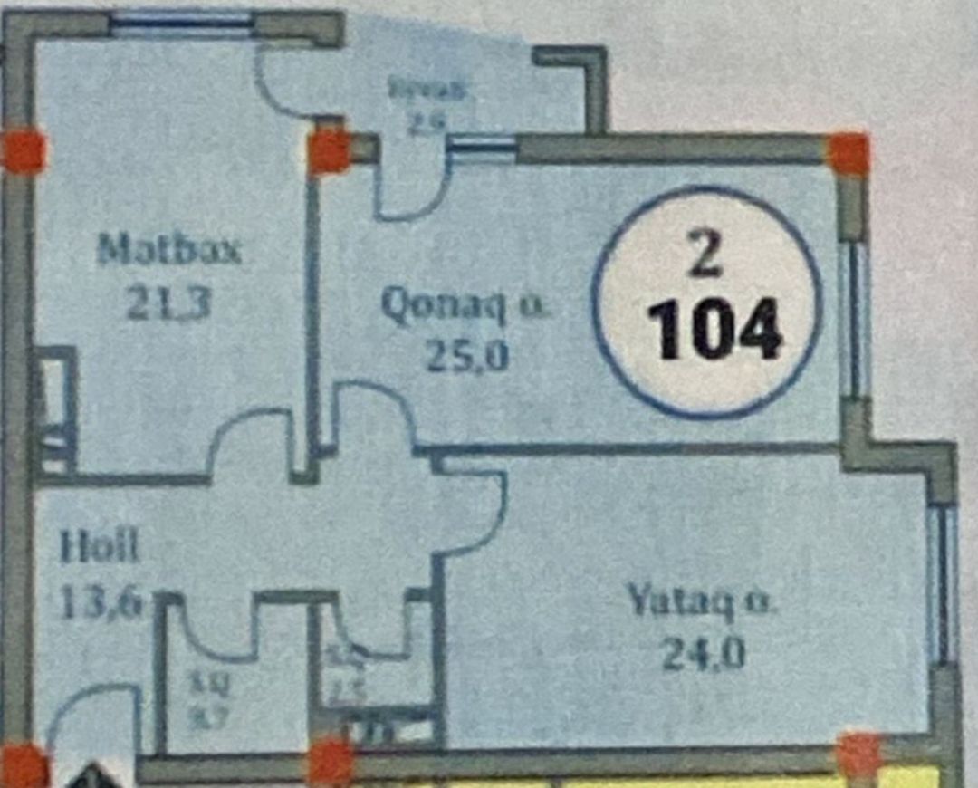 Satılır 2 otaqlı yeni tikili 104 m² — Mənzil, Bakı (12)