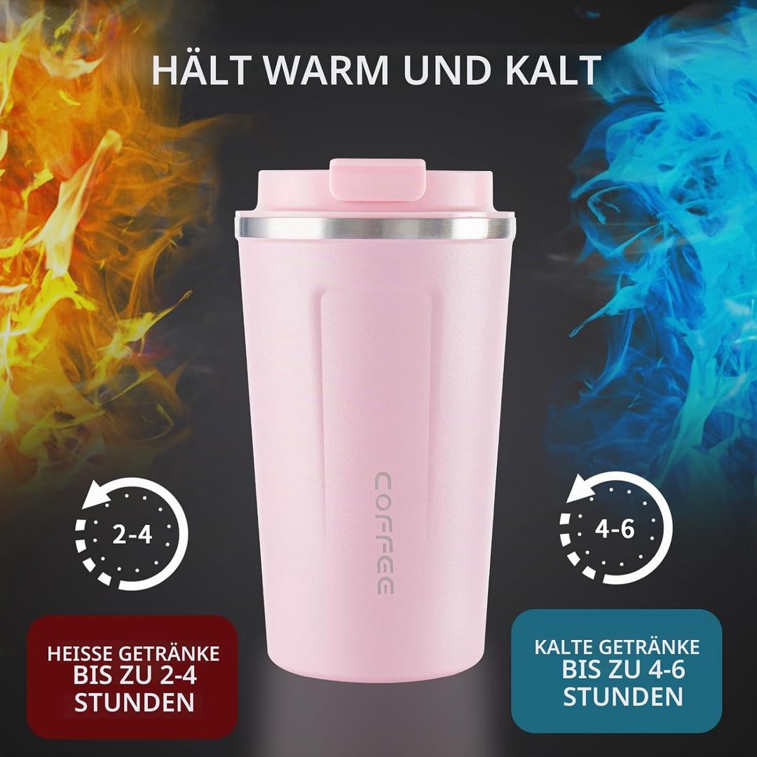 Termo krujka 234544, LED displeyli, 360 ml, paslanmayan polad, çəhrayı — Mallar, Bakı (2)