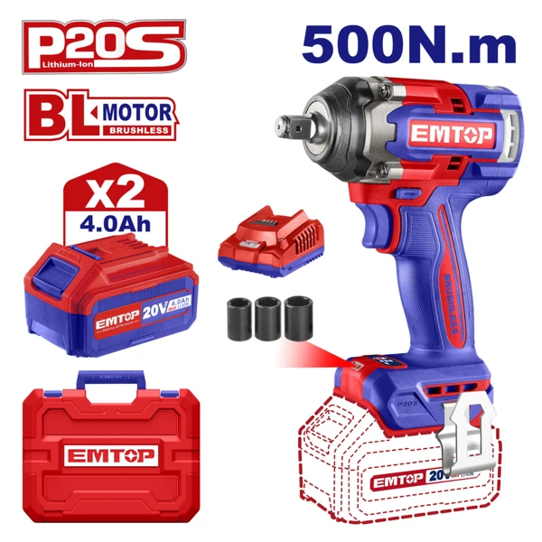 Tork Açarı (impakt) Bolt Açan Emtop ECIWL2050 — Bakı