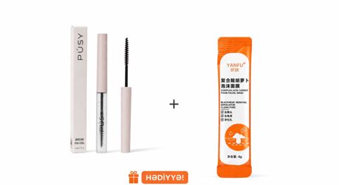 Qaşlar üçün gel-sabitləyici No Brand Brow Fix, 5 ml + Üz üçün köpük maska 4 q Hədiyyə — Bakı