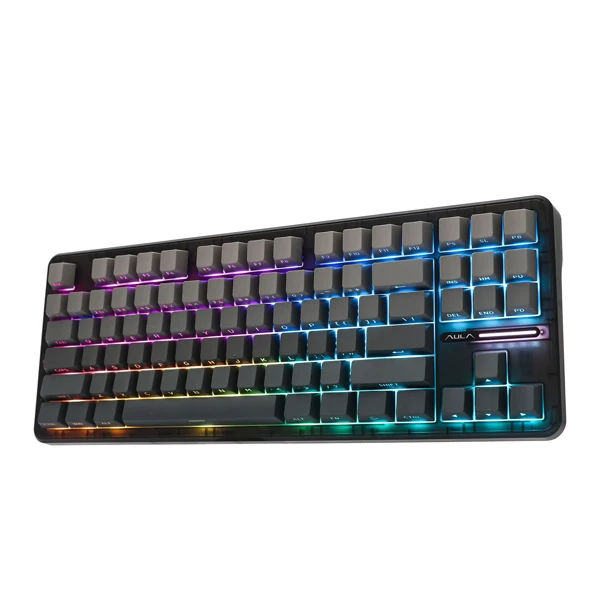 Aula F87 Black Mechanical Keyboard Space Crystal Switch — EVO comp