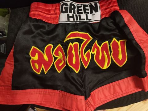 Məhsul: Muay Thai şortikləri – Green Hıll - Brend: Green Hıll (ön — Digah