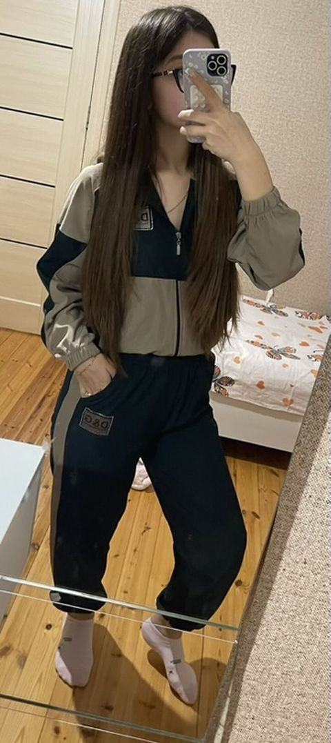 İdman dəsti – qadın - 2 parçalı dəst: jaket + şalvar - Rəng: tünd — Sumqayıt