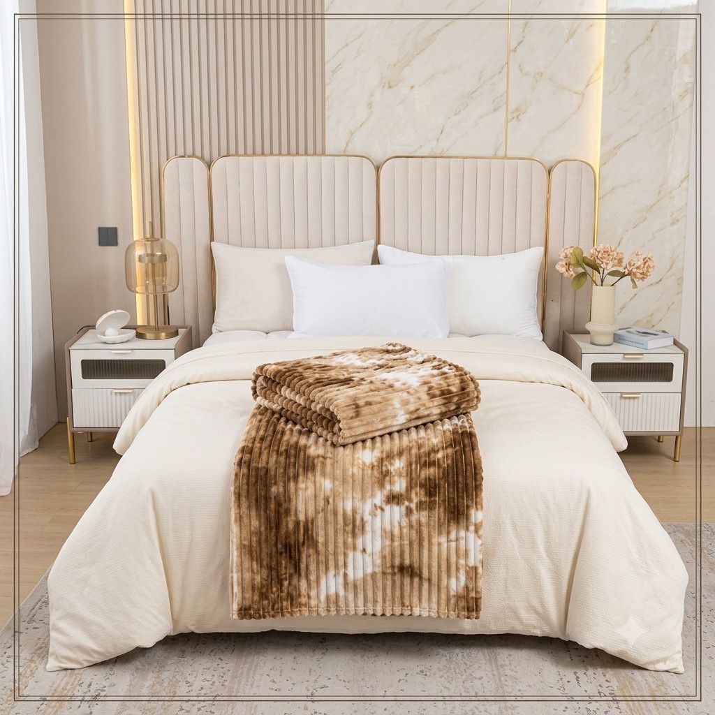 Pled-örtük MZ 4567, ikinəfərlik, 200x220 sm, bamboo — Mallar, Bakı (2)