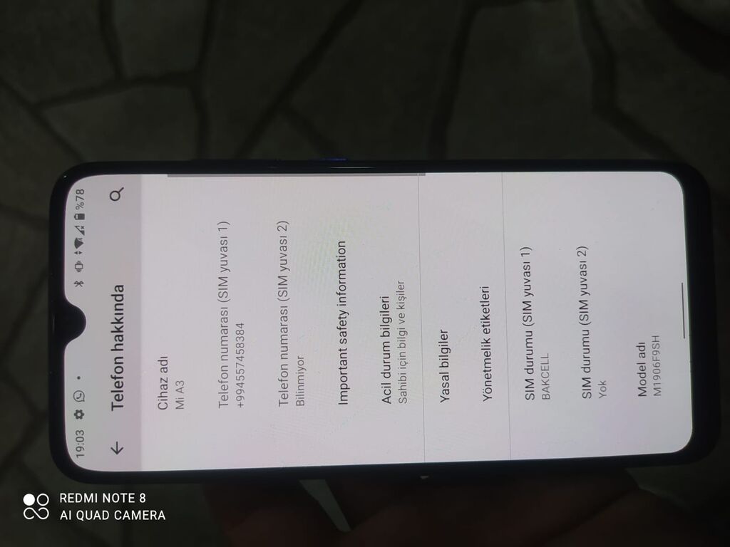 Xiaomi Mi A3, 64 GB, rəng - Mavi, İki sim kartlı — Xiaomi, Sumqayıt (3)