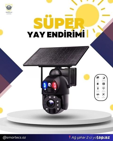 Ubox 20X optic zoom 4G kamera Ubox 20X günəş panelli 4G kamera — Bakı