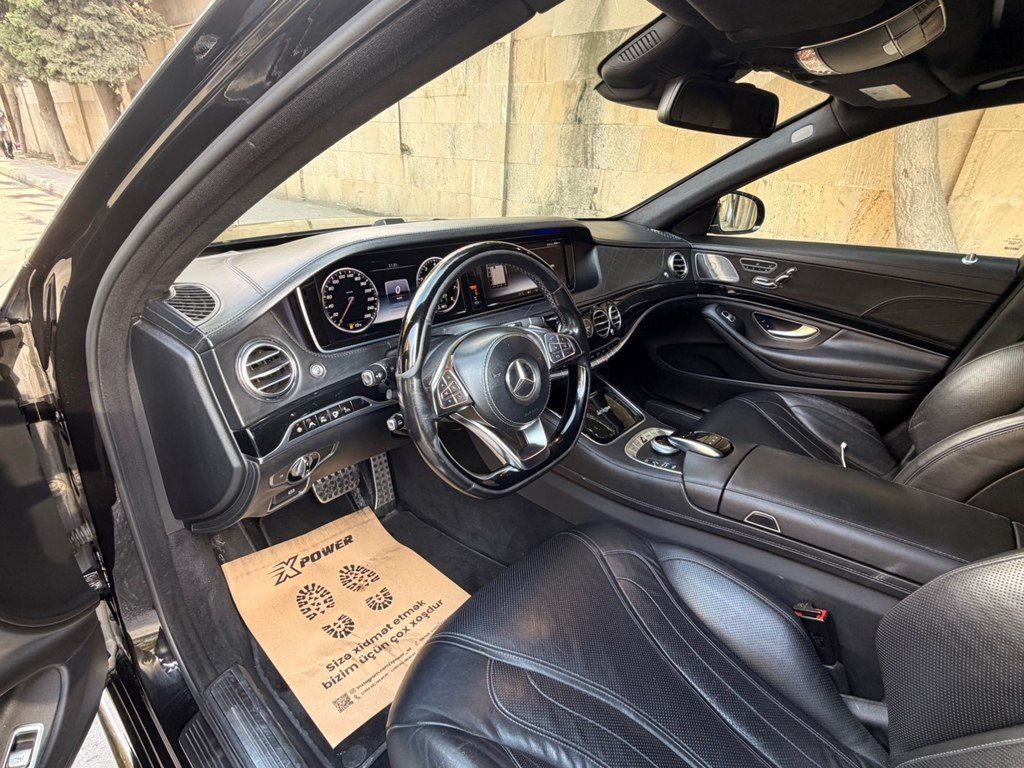 Mercedes S 500 4MATIC, 4.7 L, 2015 il, 157 000 km — Avtomobillər, Bakı (10)