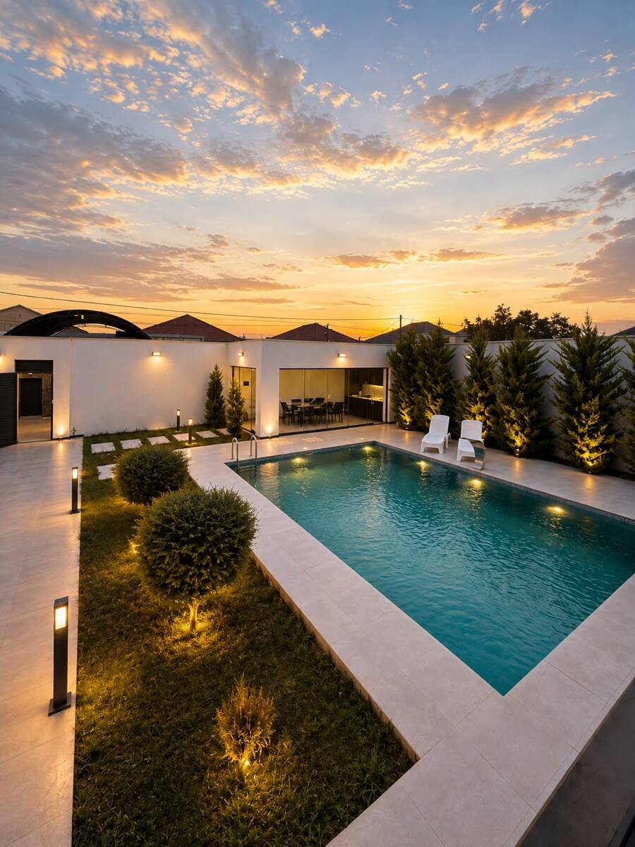 Satılır 4 otaqlı həyət evi/bağ evi 220 m² — Ev, villa, Bakı (3)