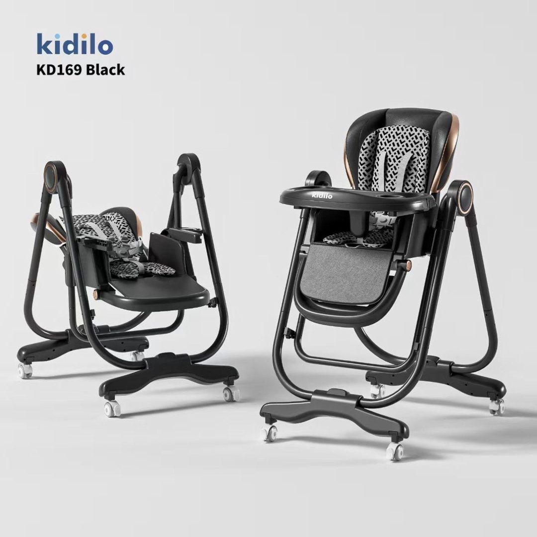 Uşaq yedizdirmə oturacağı Kidilo KD169 MK465, plastik/metal, 6-36 ay, qara — Mallar, Bakı (2)