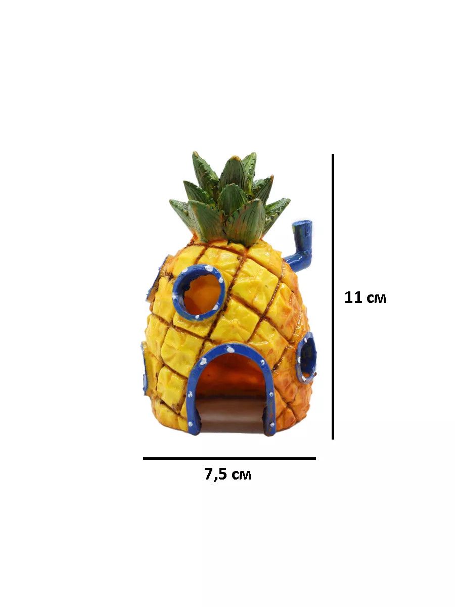Akvarium üçün fiqur Ananas, plastik, rəngbərəng — Mallar, Bakı (2)