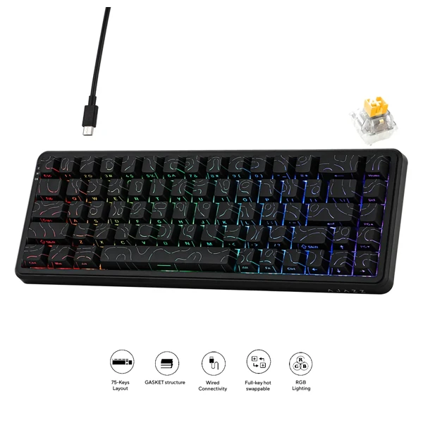 Ajazz AK680 MAX Black (8+1K) — Mallar, Bakı