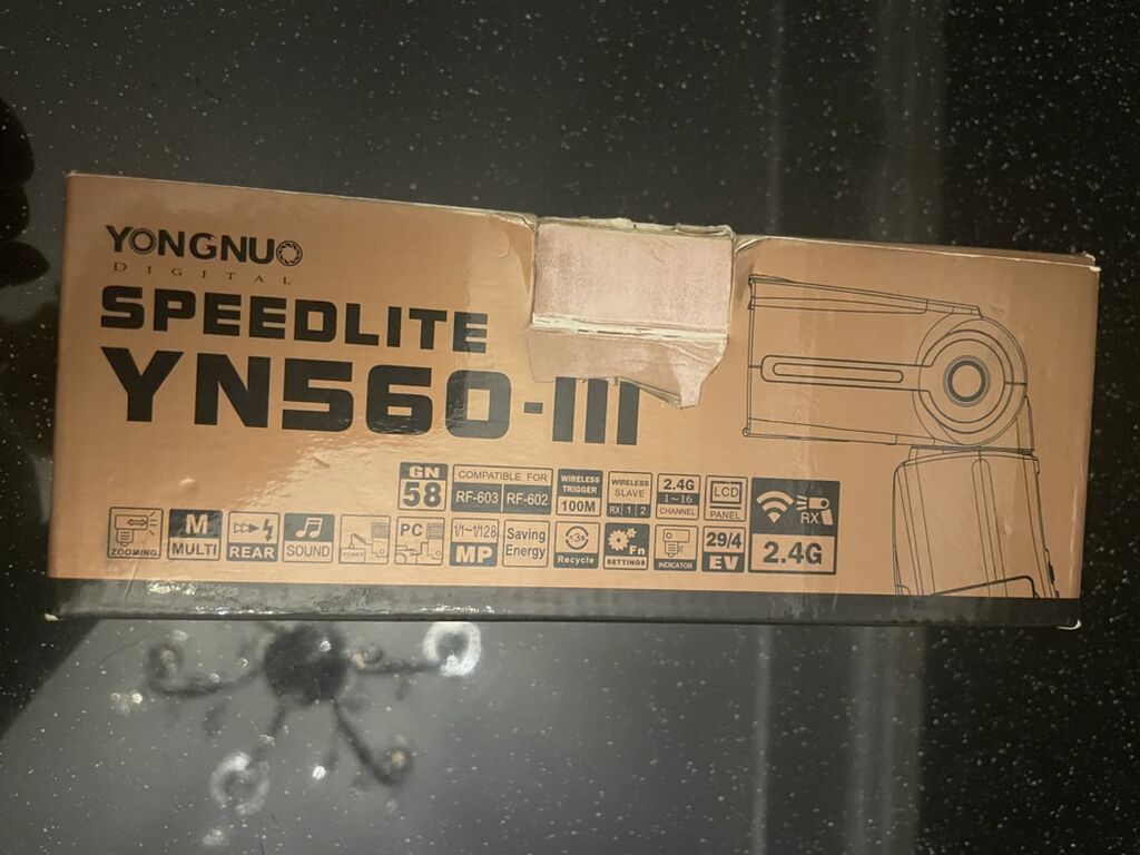 Yongnuo Digital Speedlite YN560-III fotoaparat fleşi Xüsusiyyətlər — İşıq avadanlığı və aksesuarlar, Bakı (2)