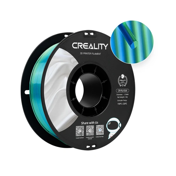 Creality CR-Silk PLA Blue-Green 1.75mm 1kg 4D024500276 — Mallar, Bakı