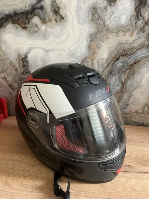 HNJ tam üzlü motosiklet dəbilqəsi - Model: HNJ full-face (arxa — Xırdalan